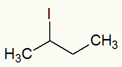 Fórmula estrutural do Iodeto de sec-butila
