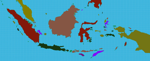 A Indonésia é um país formado por 17.508 ilhas. É um arquipélago de origem vulcânica