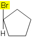 No bromociclopentano não ocorre isomeria geométrica