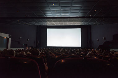 People watching movie on the Cinema / Movie Theater