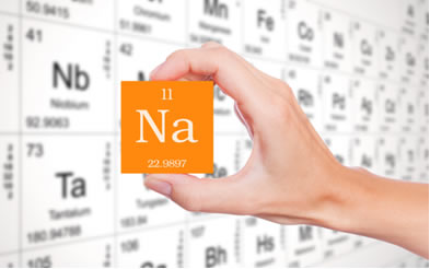 O elemento sódio é um metal alcalino