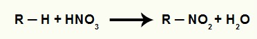 Equação de formação de um nitrocomposto