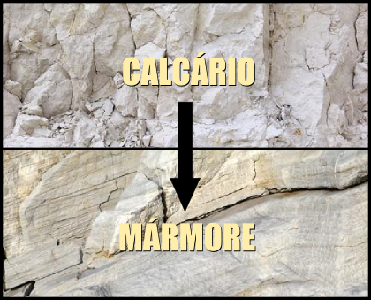 Mármore: formado a partir da transformação do calcário