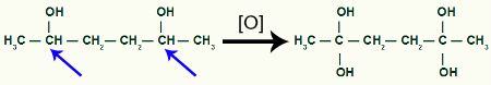 Recebimento de mais oxigênios nascentes pelo produto do 1,2-dimetil-ciclobutano