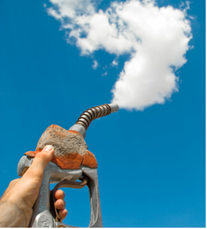 A adição de etanol anidro à gasolina diminui a poluição do ar com gases-estufa